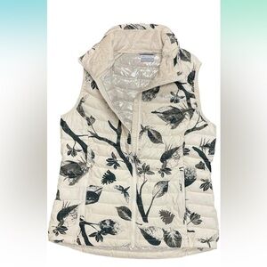 Columbia Omni-Heat Women’s Vest Dark Green Leaf Pattern - medium